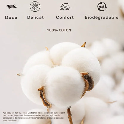 Sac à pain en cire d'abeille biologique – 100 % coton