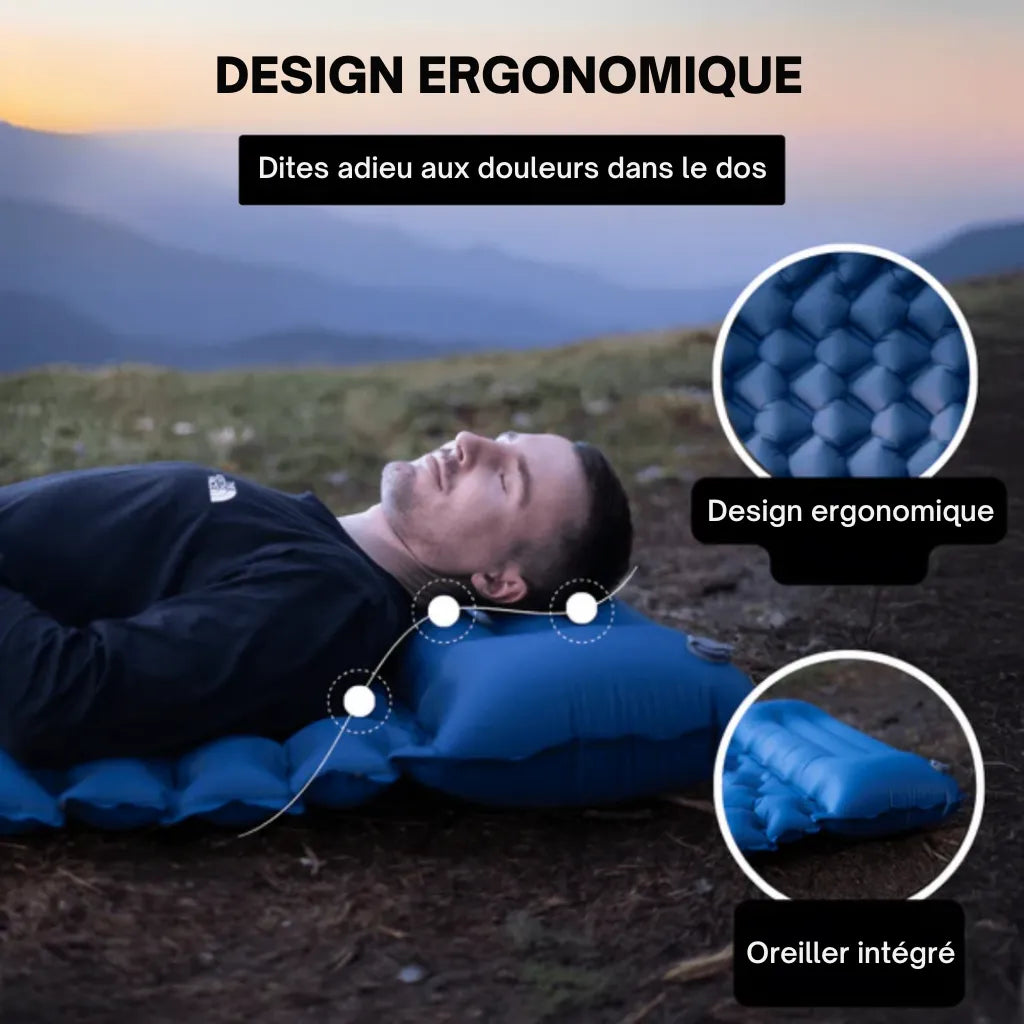 Matelas de camping ultra-léger et compact