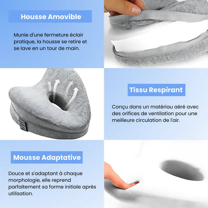 Coussin de Soutien Alineo™ - Soulage les douleurs dorsales, les douleurs de hanche et la sciatique