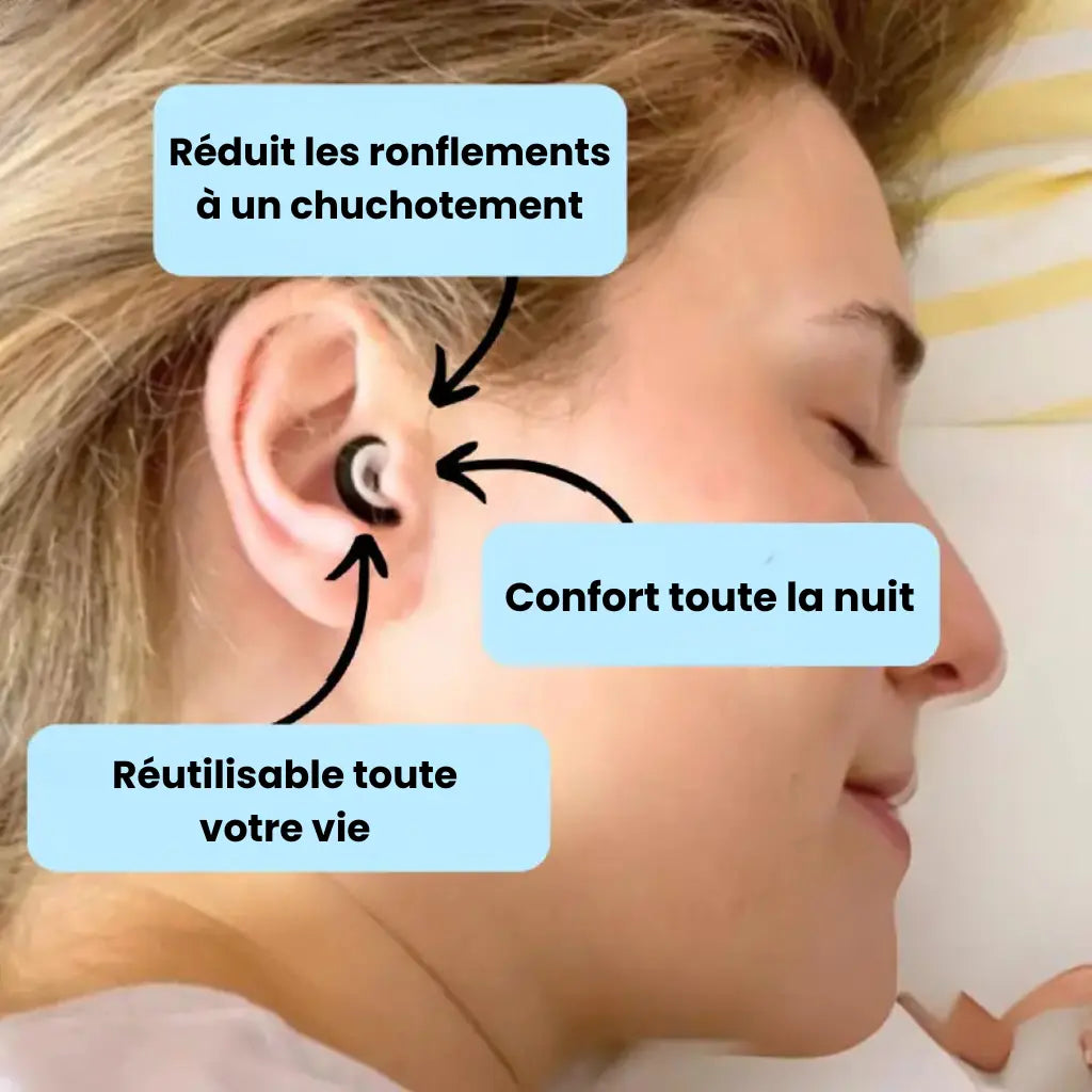 Quiet - Bouchons d'oreille anti-ronflement