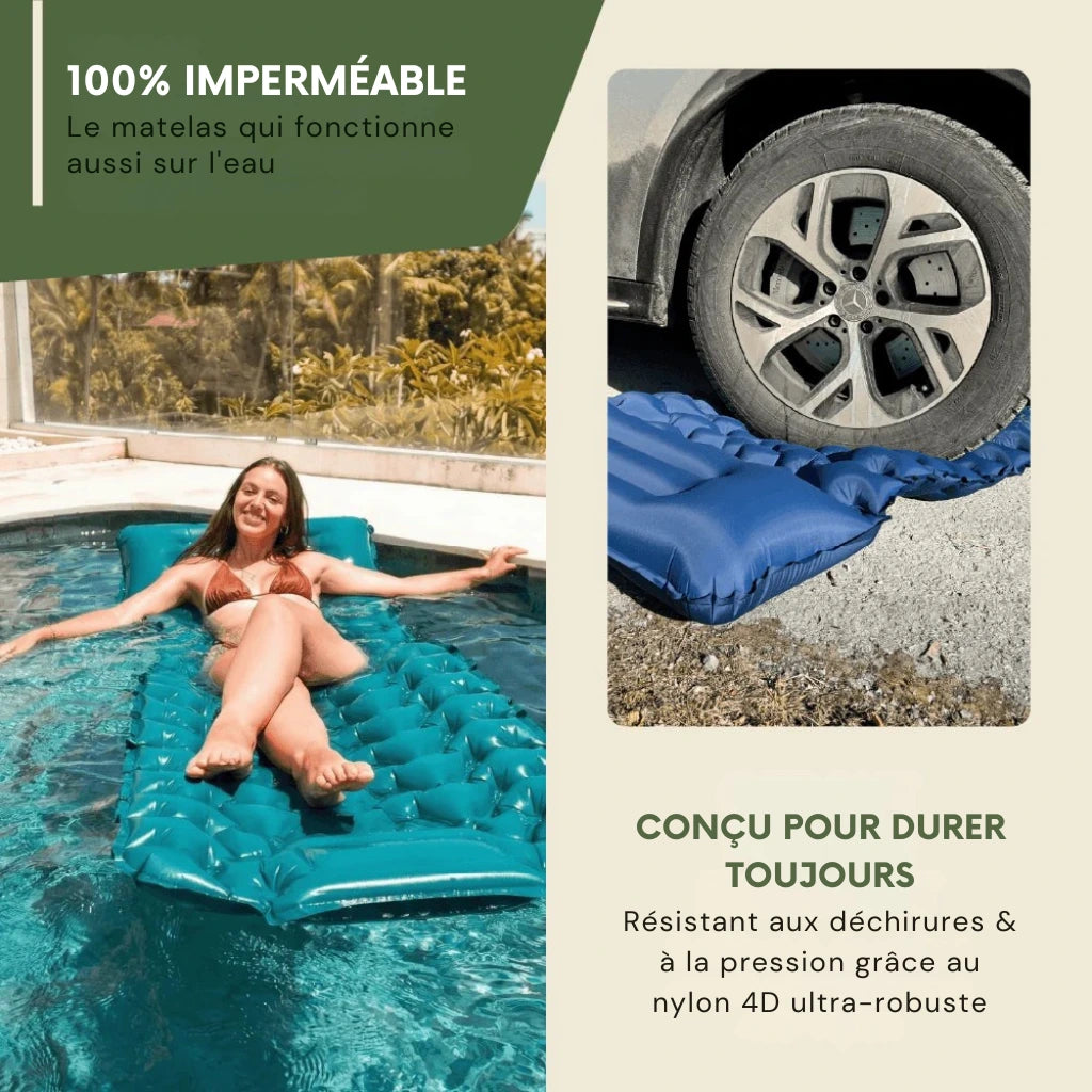 Matelas de sol ultra-léger & compact — parfait pour partir à l'aventure