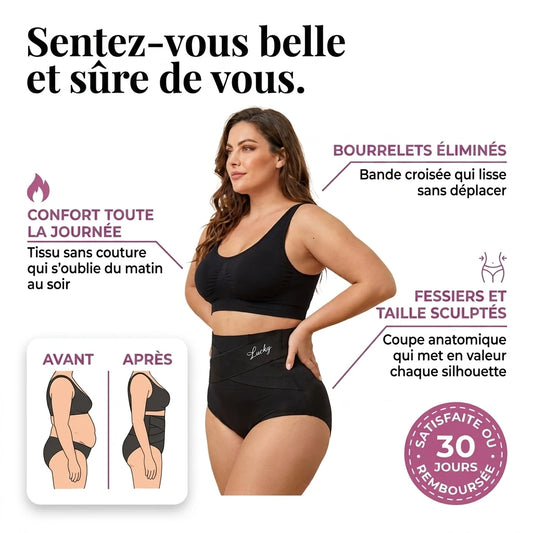 Culotte Gainante Taille Haute — Effet Ventre Plat Sans Coutures