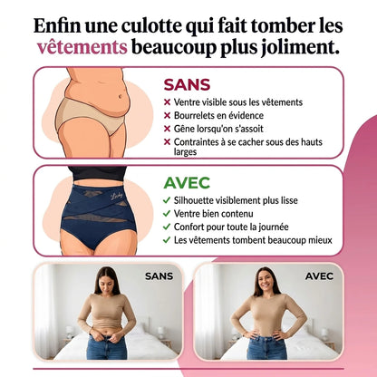 Culotte Gainante Taille Haute — Effet Ventre Plat Sans Coutures