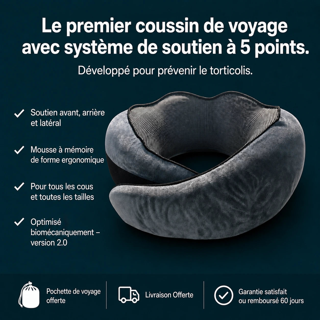 SleepLoop - L'oreiller de voyage qui maintient vraiment